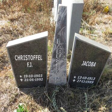 LABUSCHAGNE Christoffel F.J. 1903-1992 & Jacoba 1913-1989