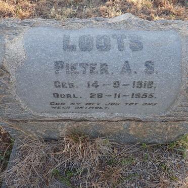LOOTS Pieter A.S. 1918-1955