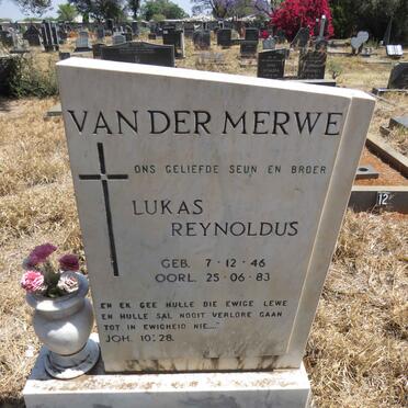 MERWE Lukas Reynoldus, van der 1946-1983