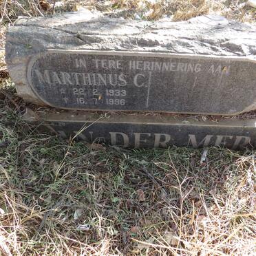 MERWE Marthinus C., van der 1933-1996