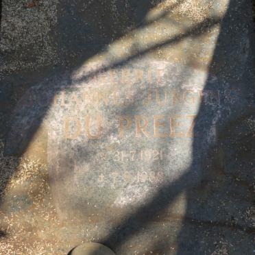 PREEZ Johannes Jurgens, du 1921-1988