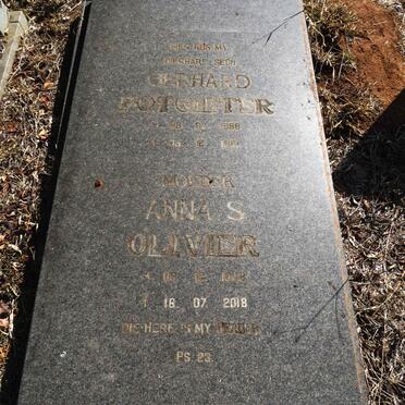 POTGIETER Anna S. OLIVIER 1948-2018 :: POTGIETER Gerhard 1966-1991 _1