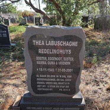 REDELINGHUIS Thea nee LABUSCHAGNE 1949-2001