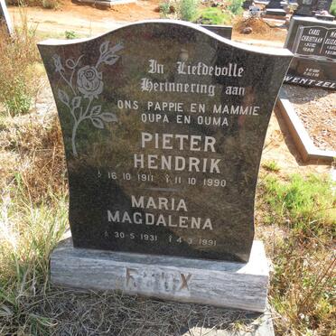 ROUX Pieter Hendrik 1911-1990 & Maria Magdalena 1931-1991