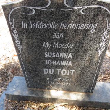 TOIT Susanna Johanna, du 1907-1993