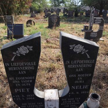 VERMAAK Piet 1932-2004 & Nelie 1934-