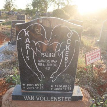 VOLLENSTEE Ockert, van 1956-2026 & Karin 1961-2021