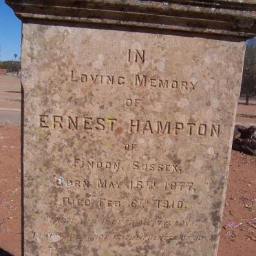 HAMPTON Ernest 1877-1910