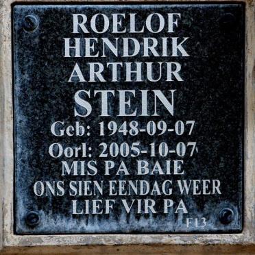 STEIN Roelof Hendrik Arthur 1948-2005