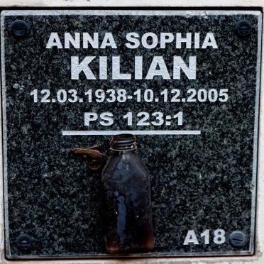 KILIAN Anna Sophia 1938-2005