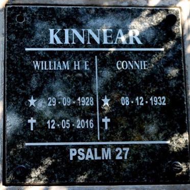 KINNEAR William H.E. 1928-2016 &amp; Connie 1932-