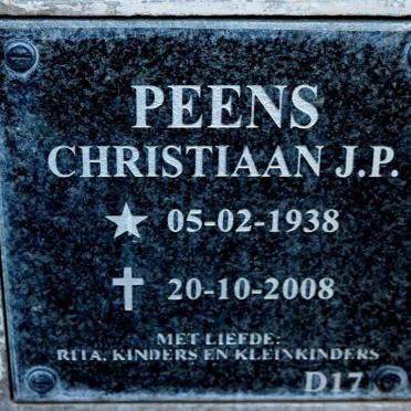 PEENS Christiaan J.P. 1938-2008