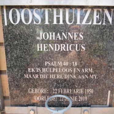 OOSTHUIZEN Johannes Hendricus 1950-2019