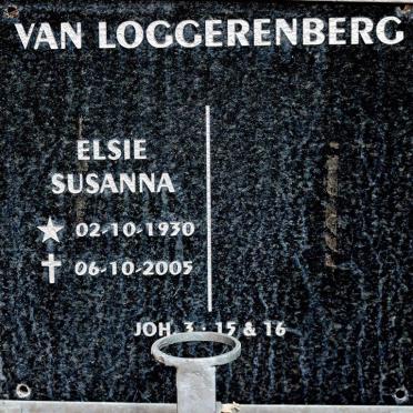 LOGGERENBERG Elsie Susanna, van 1930-2005