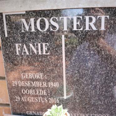 MOSTERT Fanie 1940-2016