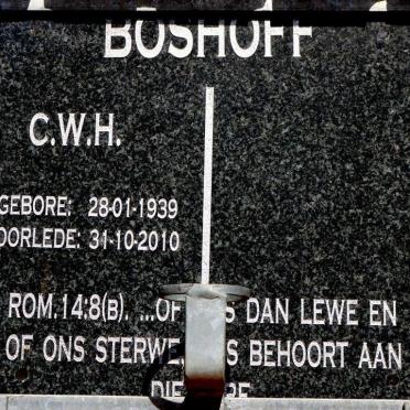 BOSHOFF C.W.H. 1939-2010