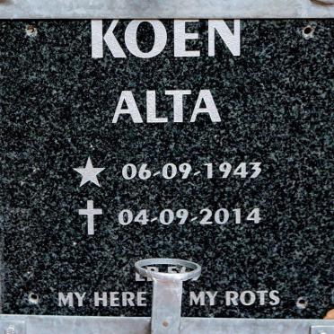 KOEN Alta 1943-2014