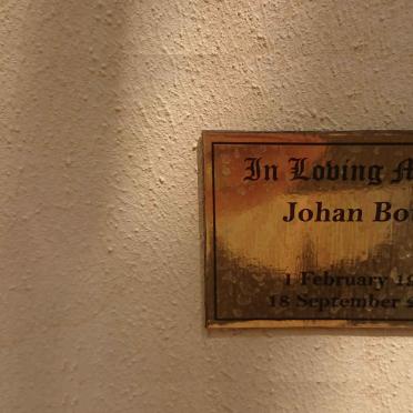 BOTHA Johan 1965-2020