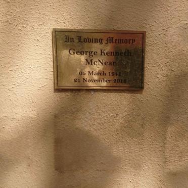 MCNEAR George Kenneth 1941-2016