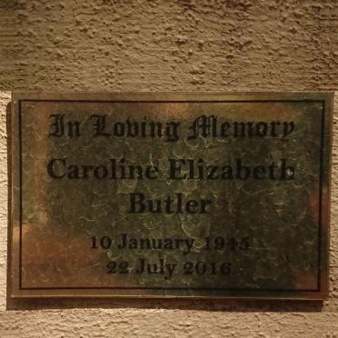 BUTLER Caroline Elizabeth 1945-2016