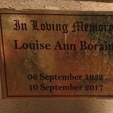 BORAIN Louise Ann 1932-2017
