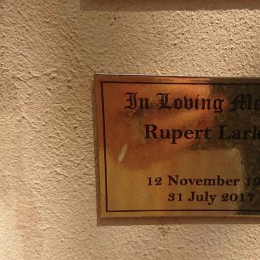 LARKAN Rupert 1929-2017