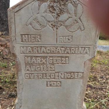 MARX Maria Chatarina 1885-1930