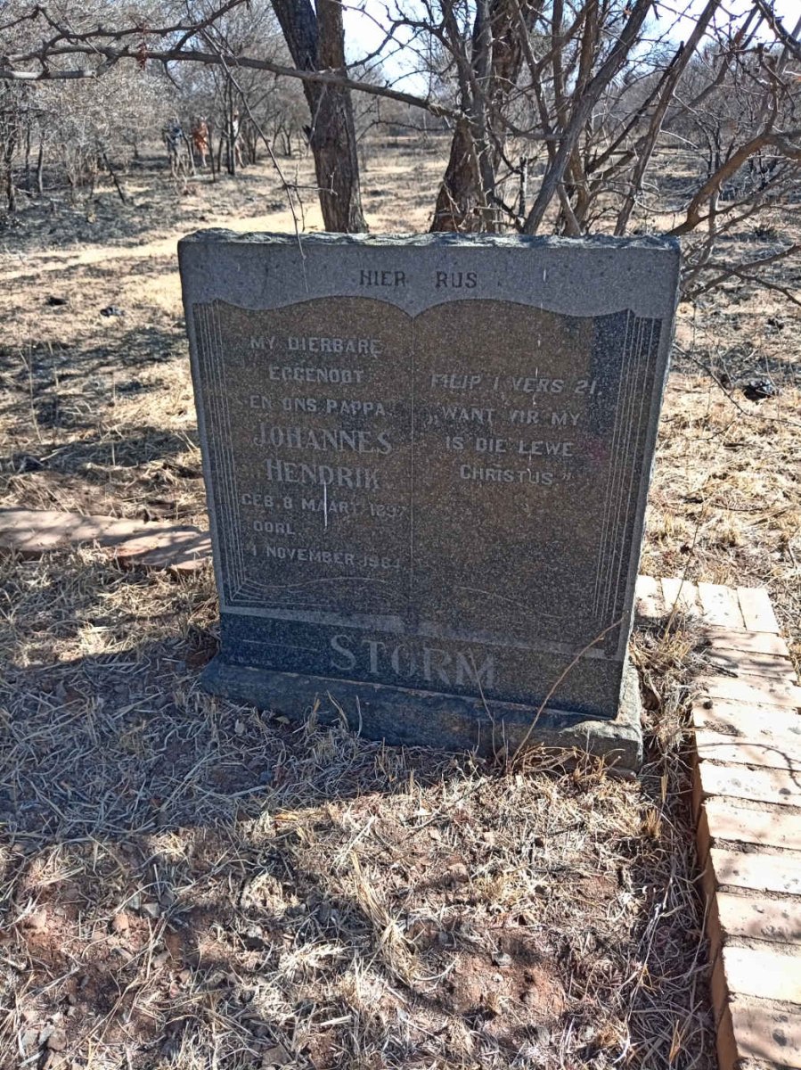 STORM Johannes Hendrik 1897-1964