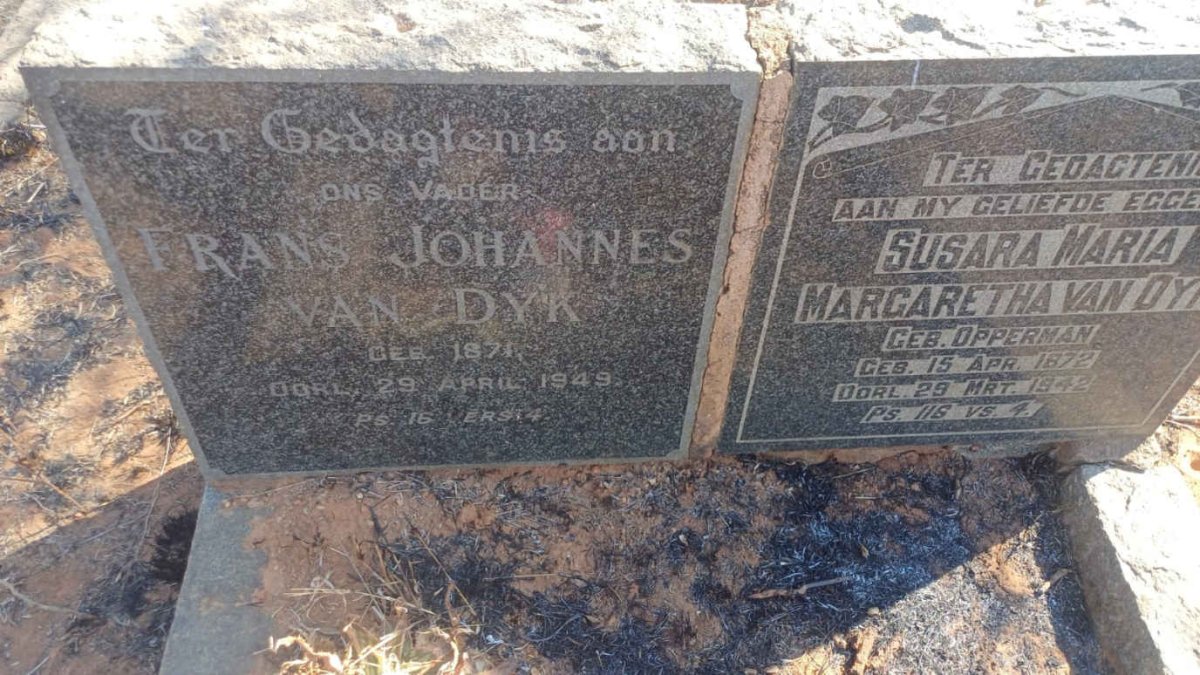 DYK Frans Johannes, van 1871-1949 & Susara Maria Margaretha OPPERMAN 1872-1942