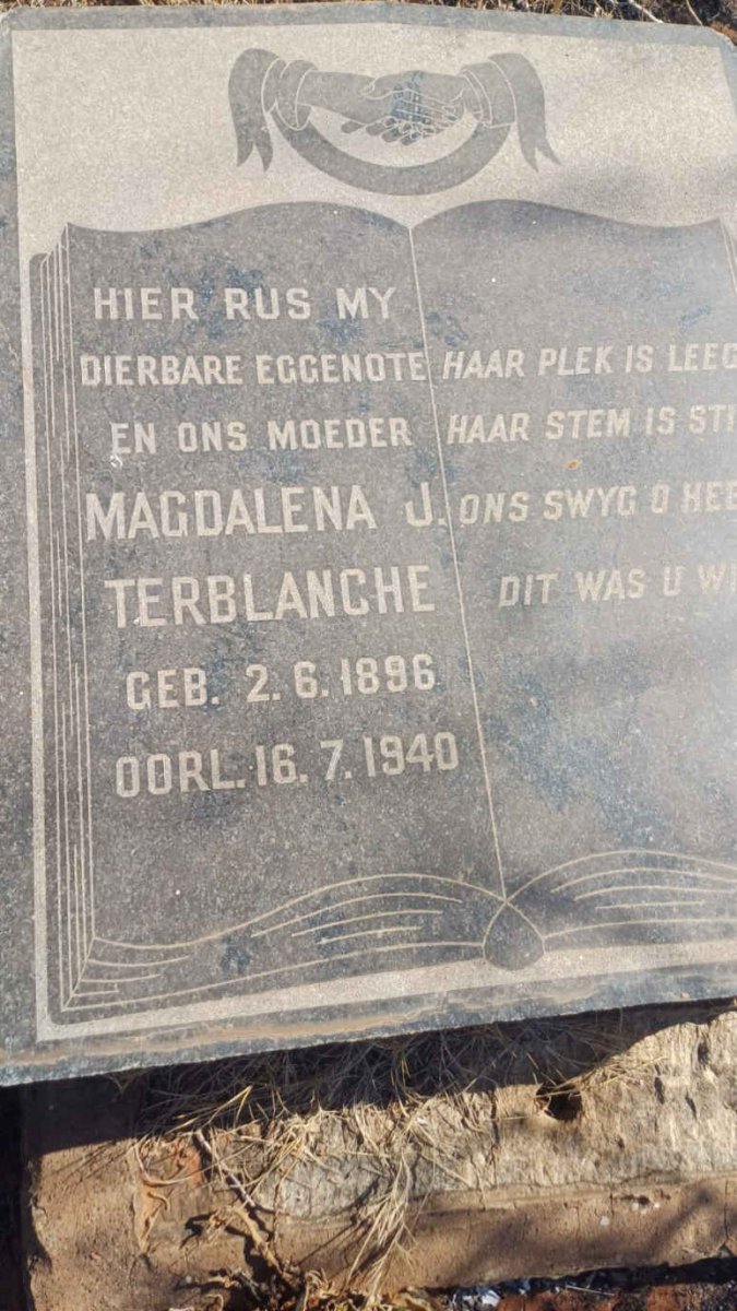 TERBLANCHE Magdalena J. 1896-1940