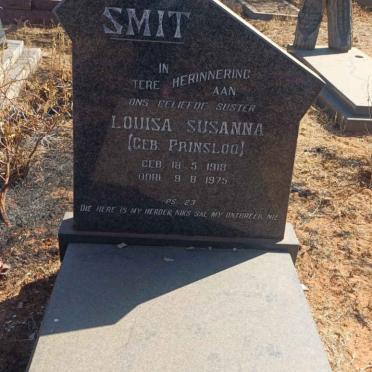 SMIT Louisa Susanna nee PRINSLOO 1918-1973