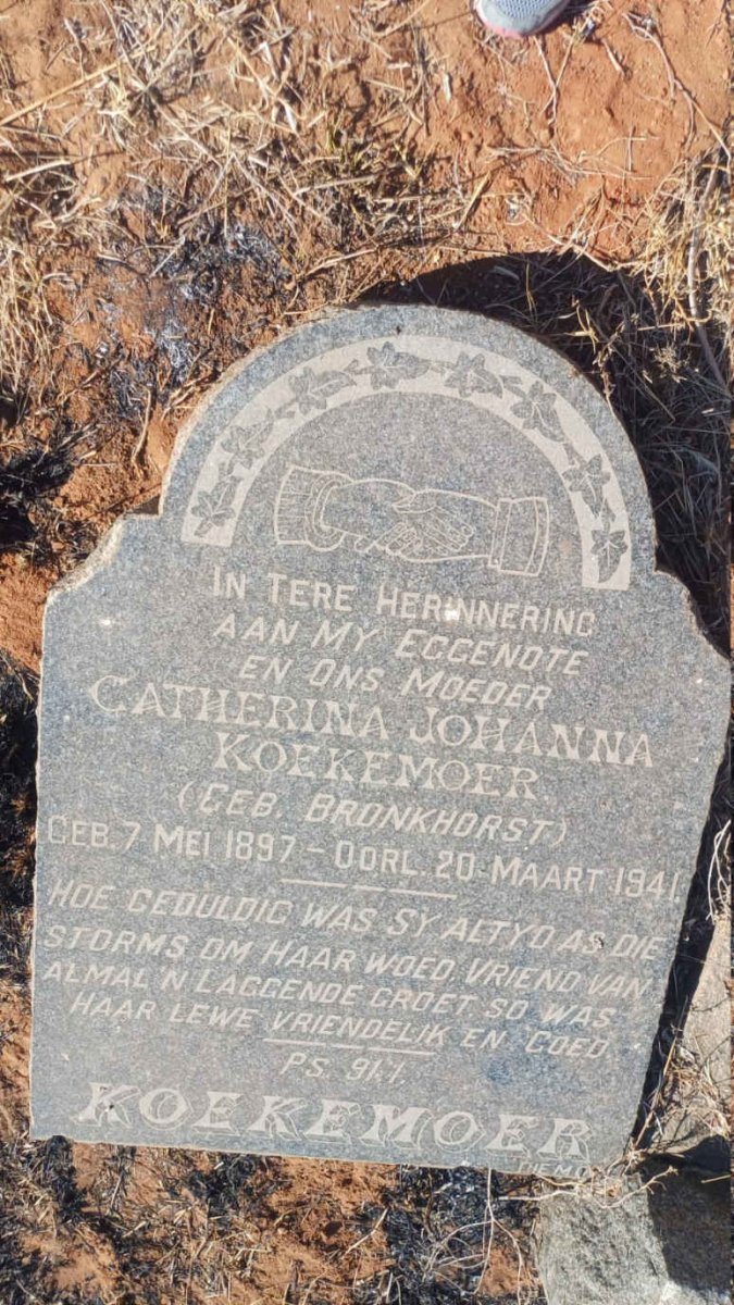 KOEKEMOER Catherina Johanna nee BRONKHORST 1897-1941