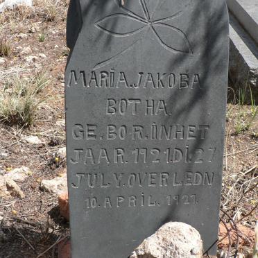BOTHA Maria Jakoba 1921-1927