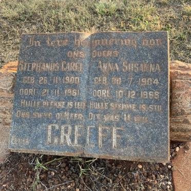 GREEFF Stephanus Carel 1900-1961 &amp; Anna Susanna 1904-1968