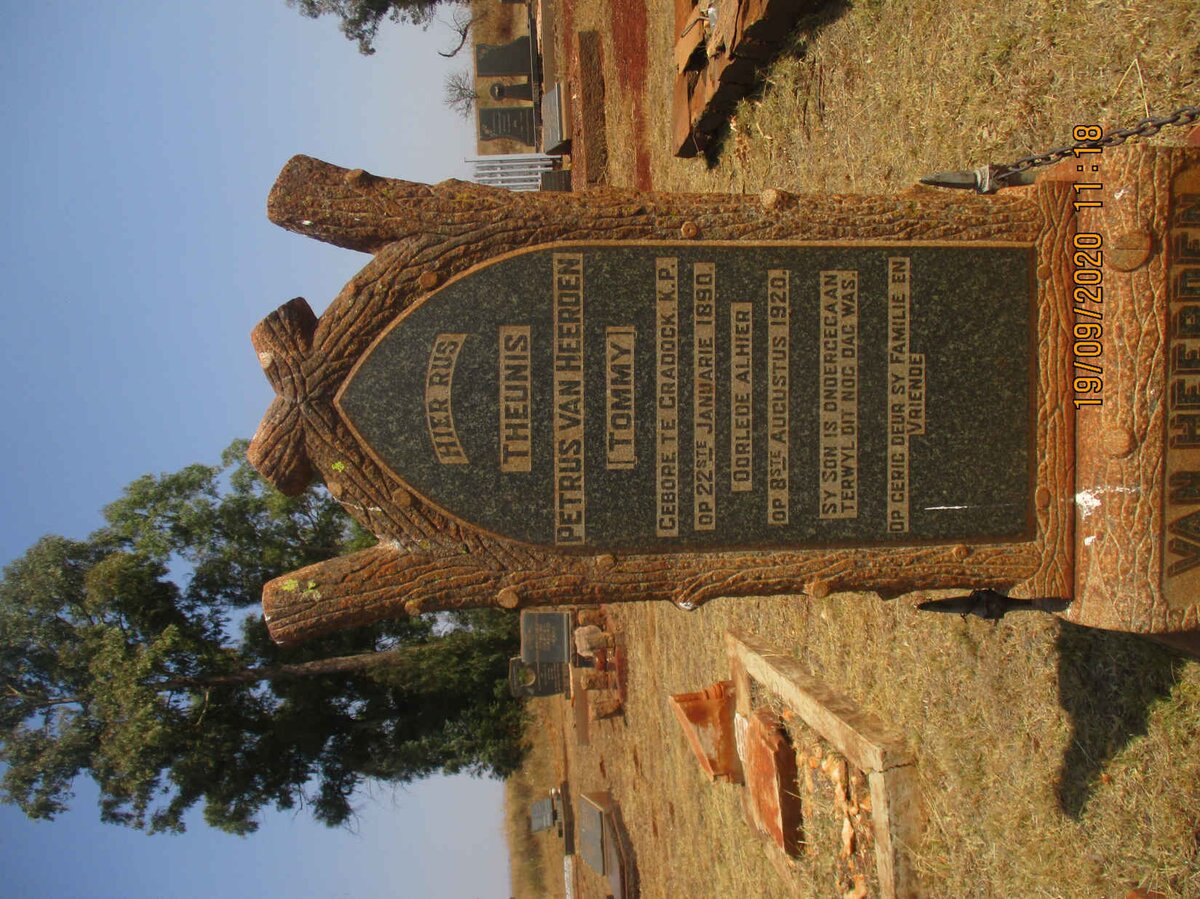 HEERDEN Theunis Petrus, van 1890-1920