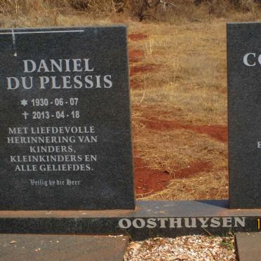 OOSTHUYSEN Daniel du Plessis 1930-2013 &amp; Cornelia Maria 1944-1998