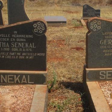 SENEKAL Gert 1894-1962 &amp; Grietha 1900-1976
