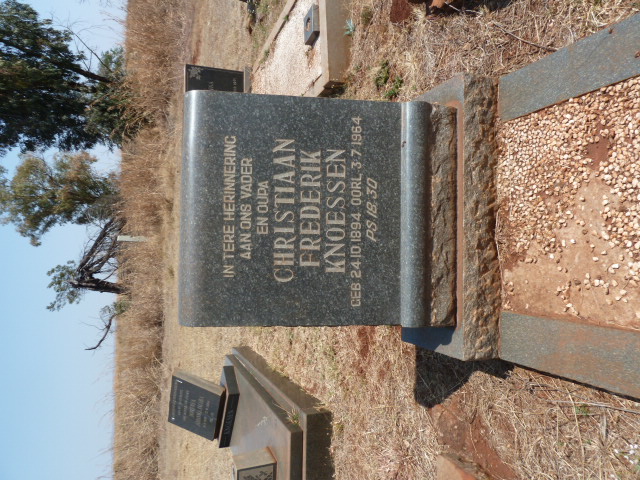 KNOESSEN Christiaan Frederik 1894-1964