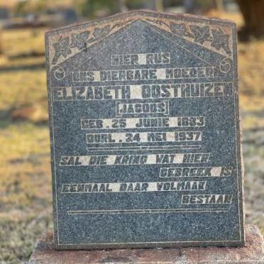 OOSTHUIZEN Elizabeth nee JACOBS 1883-1937