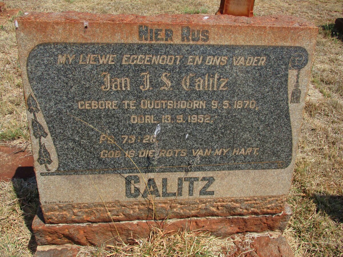 CALITZ Jan J.S. 1870-1952