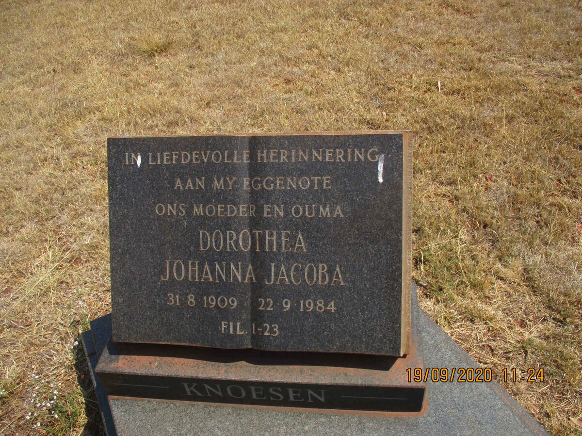 KNOESEN Dorothea Johanna Jacoba 1909-1984