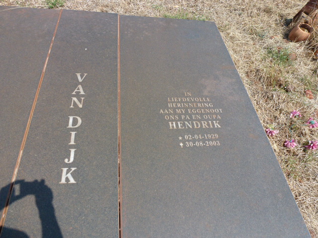 DIJK Hendrik, van 1929-2003