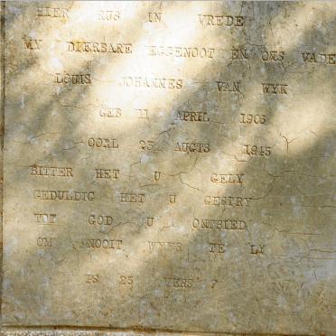 WYK Louis Johannes, van 1906-1945