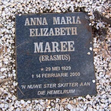 MAREE Anna Maria Elizabeth nee ERASMUS 1929-2000