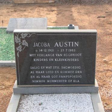 AUSTIN Jacoba 1921-1983