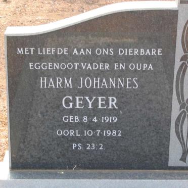 GEYER Harm Johannes 1919-1982