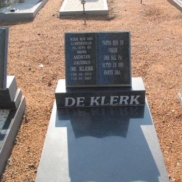 KLERK Andries Jacobus, de 1958-1997