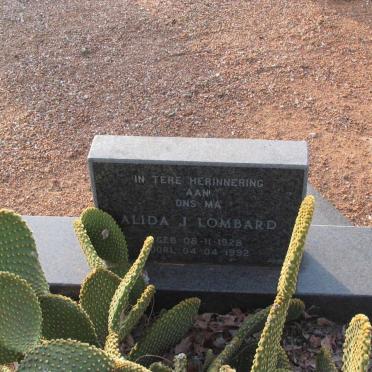 LOMBARD Alida J. 1928-1992