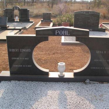 POHL Robert Edward 1910-1997 &amp; Anna M.I.J. 1905-1984