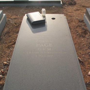 PAGE C.F.M., nee V. D. WESTHUIZEN 1908-1991